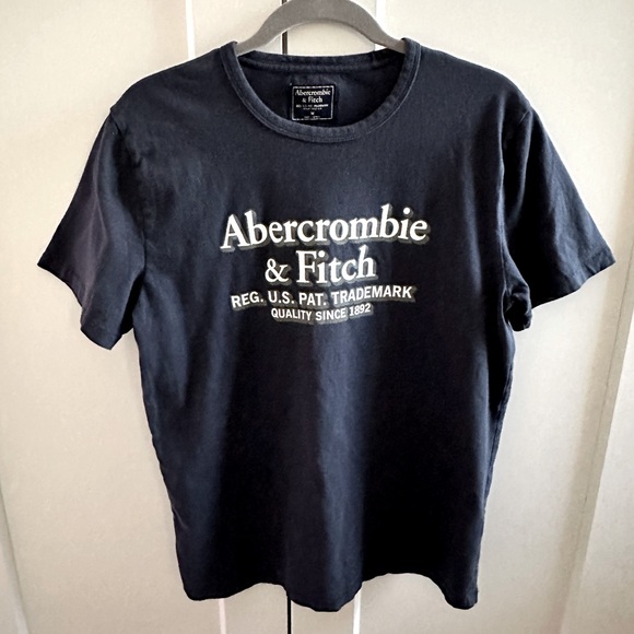 Abercrombie Navy Tshirt M - Picture 1 of 2